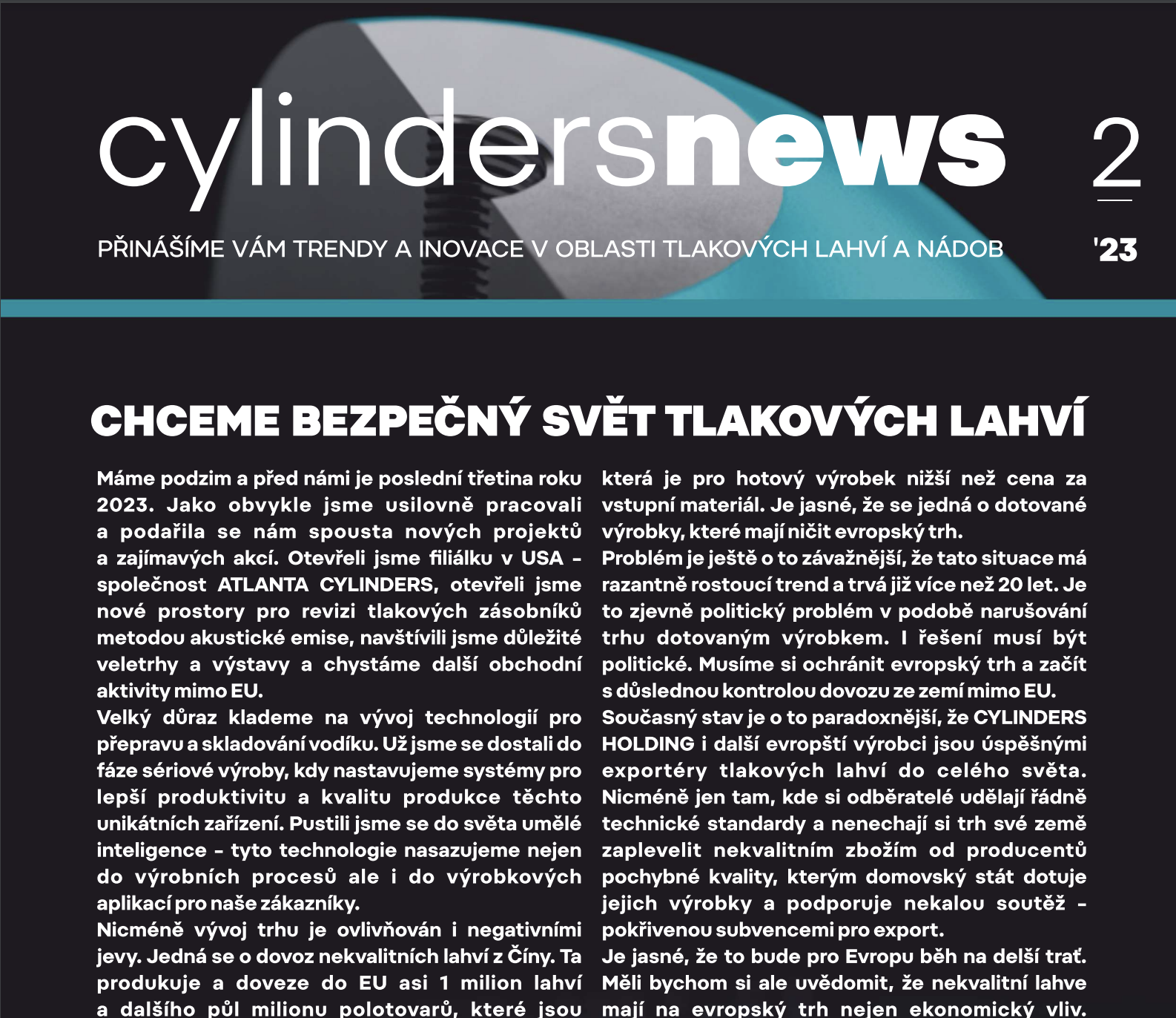 Nové číslo Cylinders News právě vyšlo!